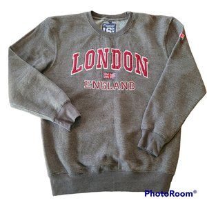 Original 16 Sixty Gray Women's Retro London England British Souvenir Sweatshirt